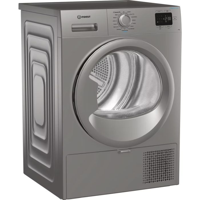 Indesit CYD92DSSUK 9KG - 60cm Heat Pump Tumble Dryer - Silver