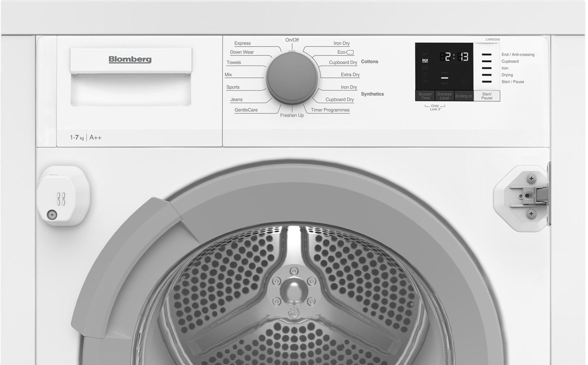 Blomberg LTIP07310 7kg Intergrated Heat Pump Tumble Dryer - White