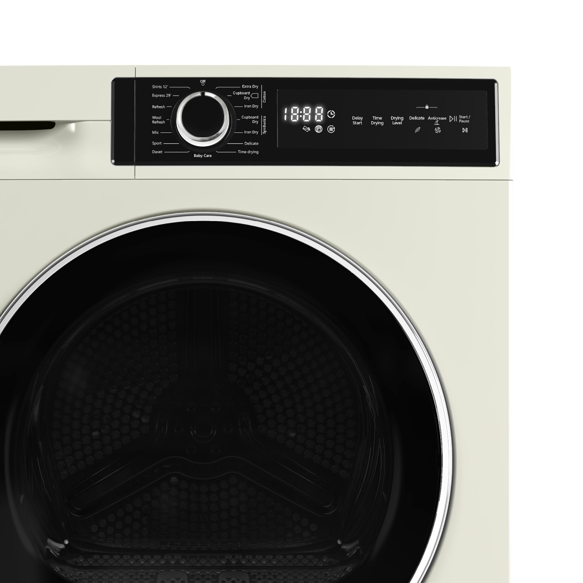 Montpellier MTDC8SDC 8kg Sensor Dry Condenser Tumble Dryer in Cream
