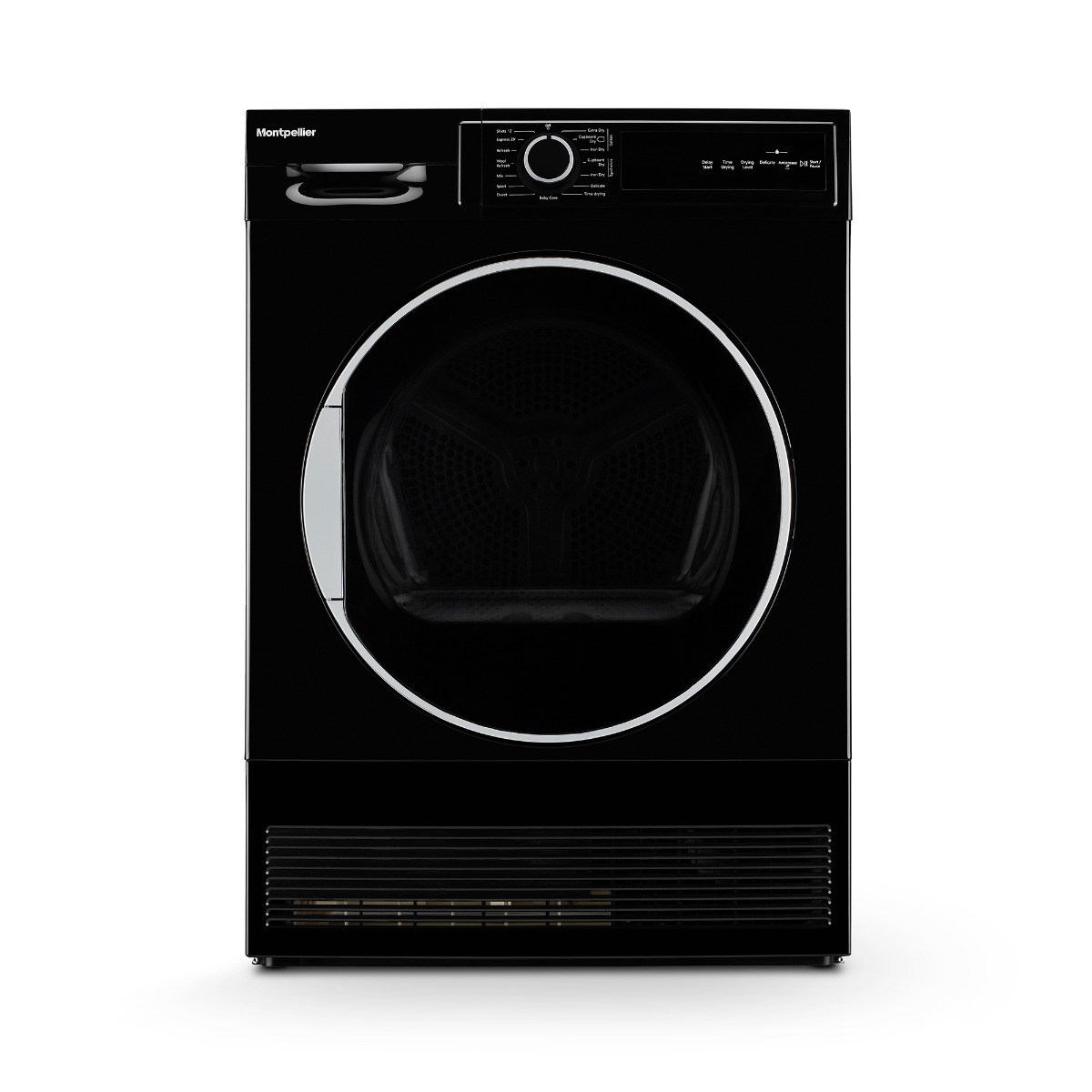 Montpellier MTDC8SDK 8kg Sensor Dry Condenser Tumble Dryer in Black