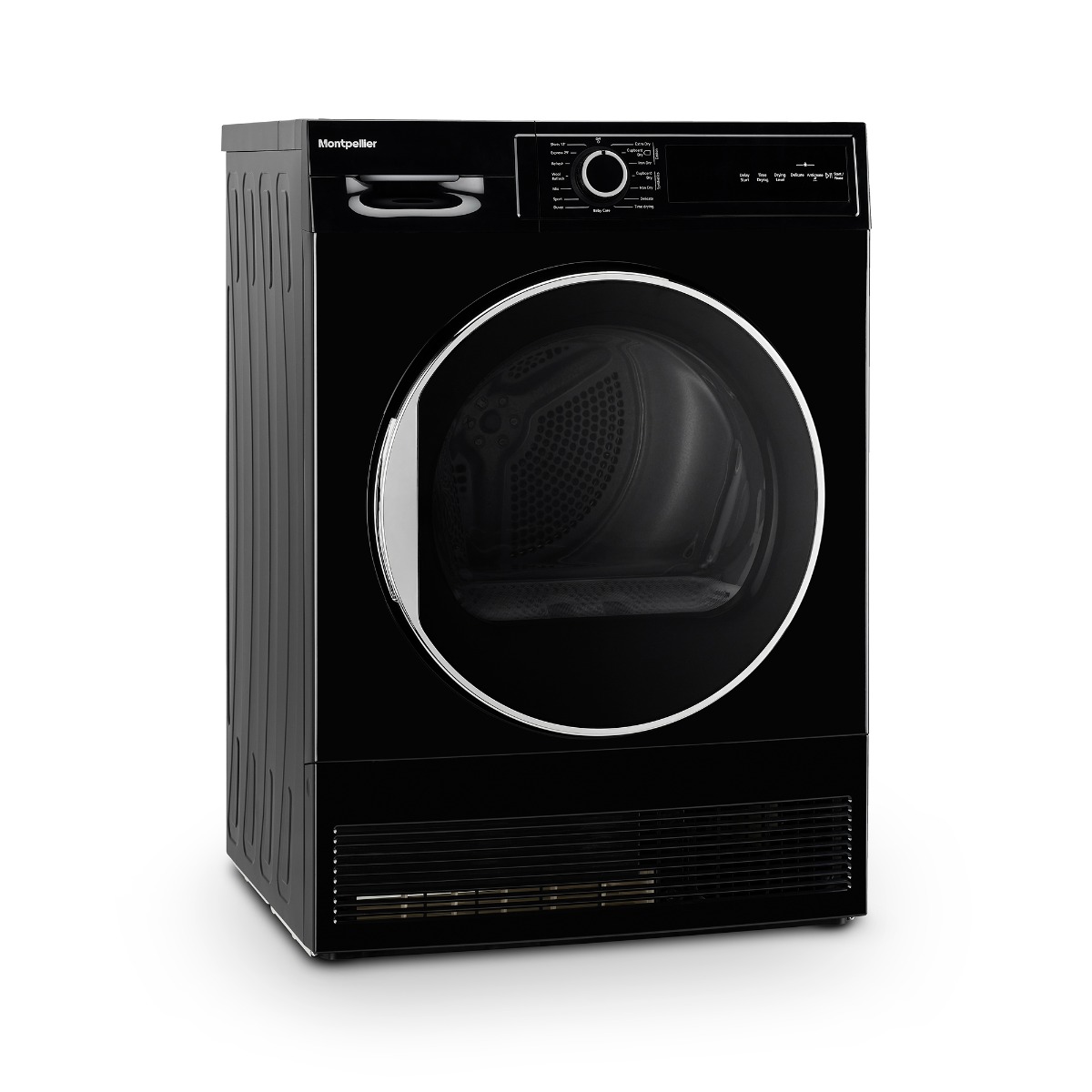 Montpellier MTDC8SDK 8kg Sensor Dry Condenser Tumble Dryer in Black